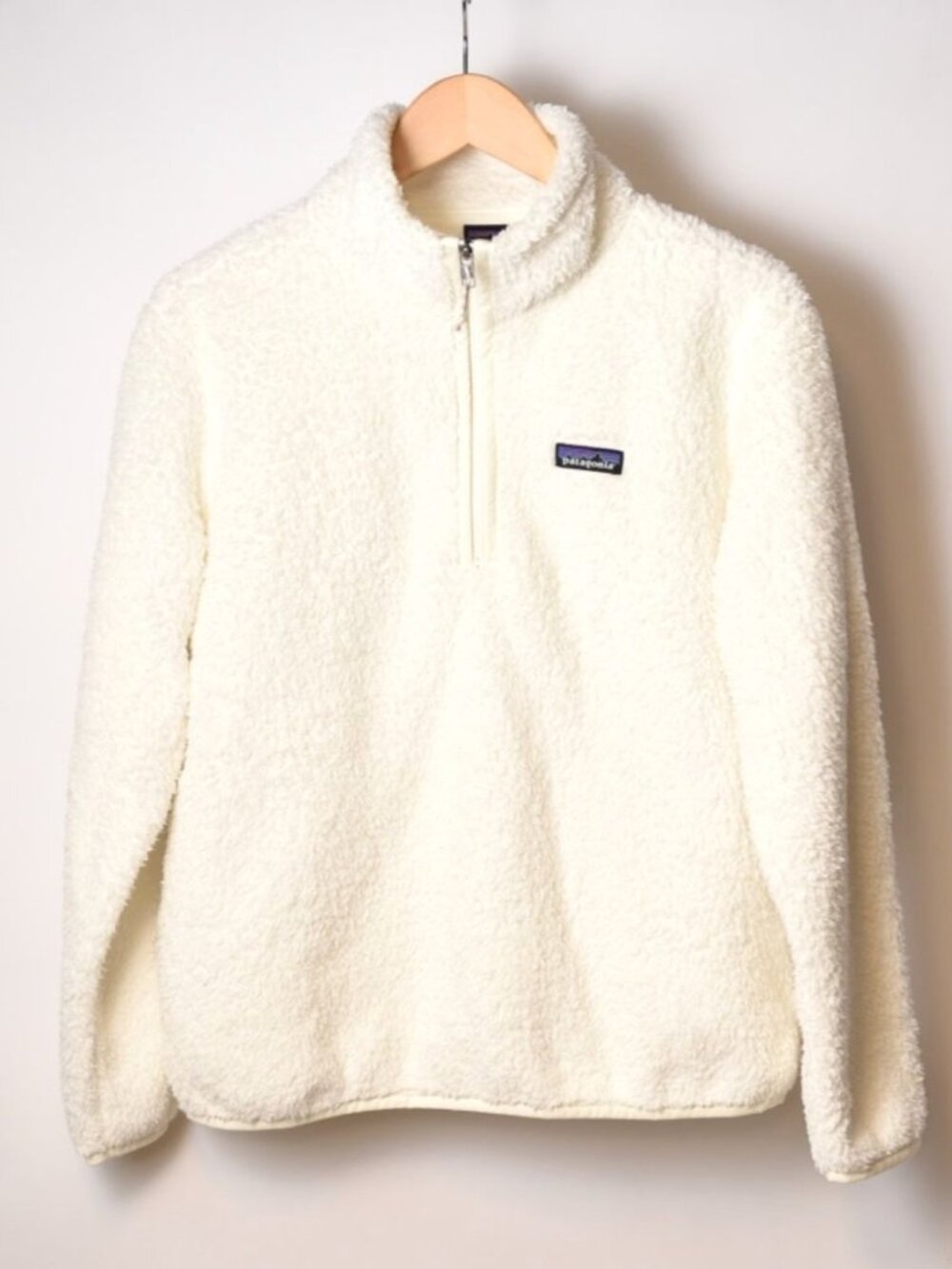 Patagonia Women's M Ivory White 3/4 Soft Fuzzy Sherpa from Early 2000's
